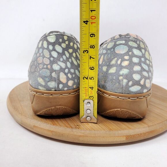 Rieker Shoes Womens 38 Colorful Leather Cut Out Slip On Loafer Comfort - Picture 9 of 13